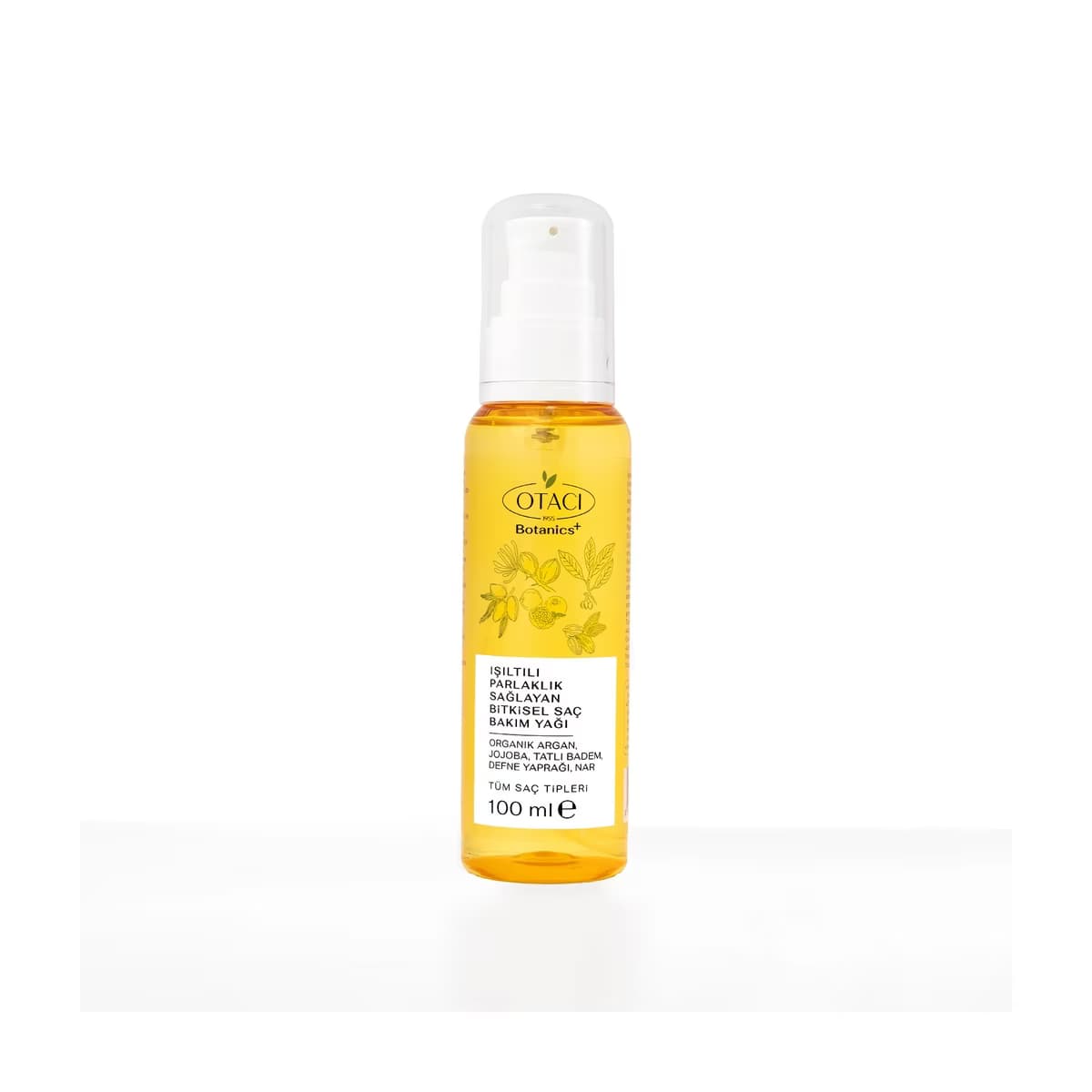 Otacı Botanics Işıltılı Parlaklık Sağlayan Bitkisel Saç Bakım Yağı 100 ml - Gratis