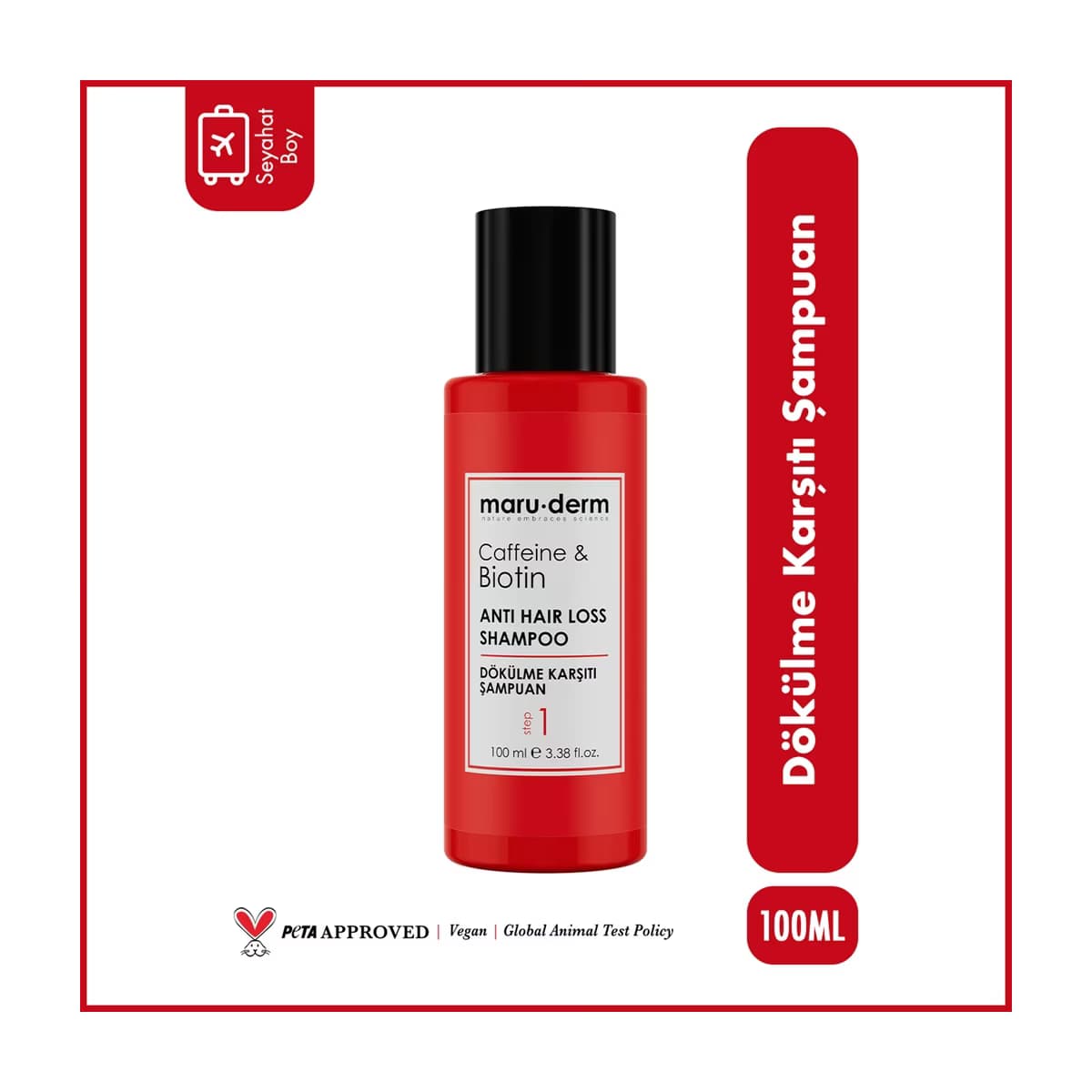 Maruderm Kafein & Biotin Dökülme Karşıtı Şampuan 100 ml - Gratis