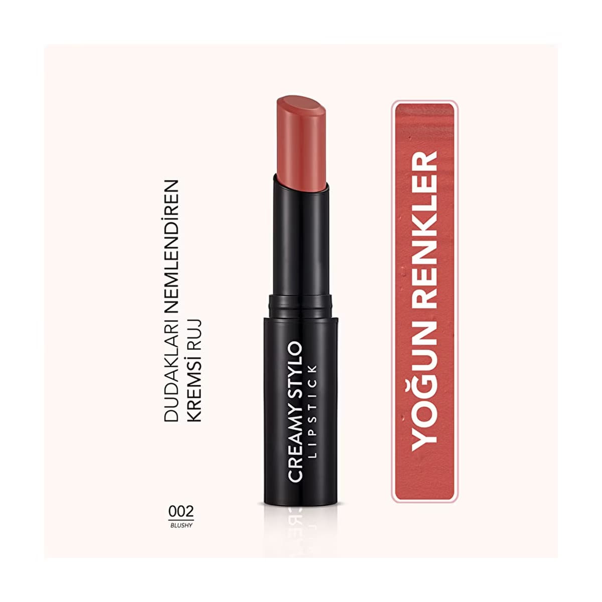 Flormar Creamy Stylo Nemlendirici Etkili Ruj 002 Blushy - Gratis