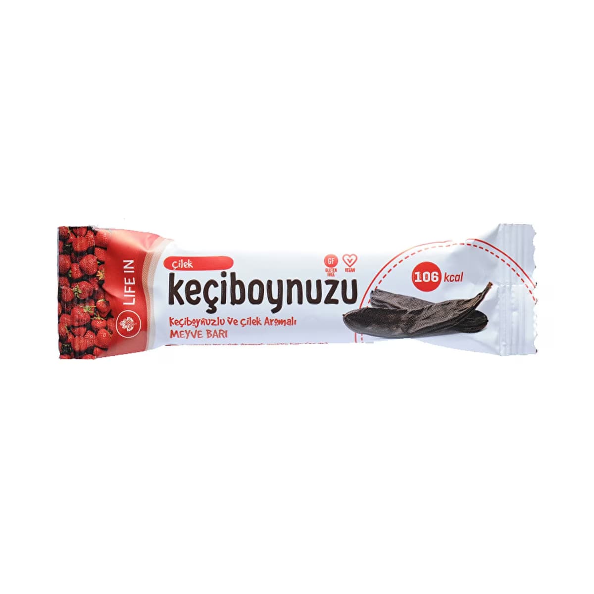 Life In Keçiboynuzlu Çilek Aromalı Meyve Bar 35 gr - Gratis