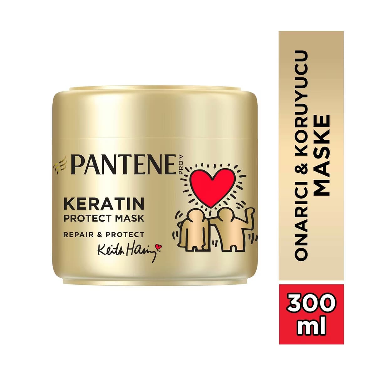 Pantene Keith Haring Onarıcı & Koruyucu Keratin Saç Maskesi 300 ml - Gratis