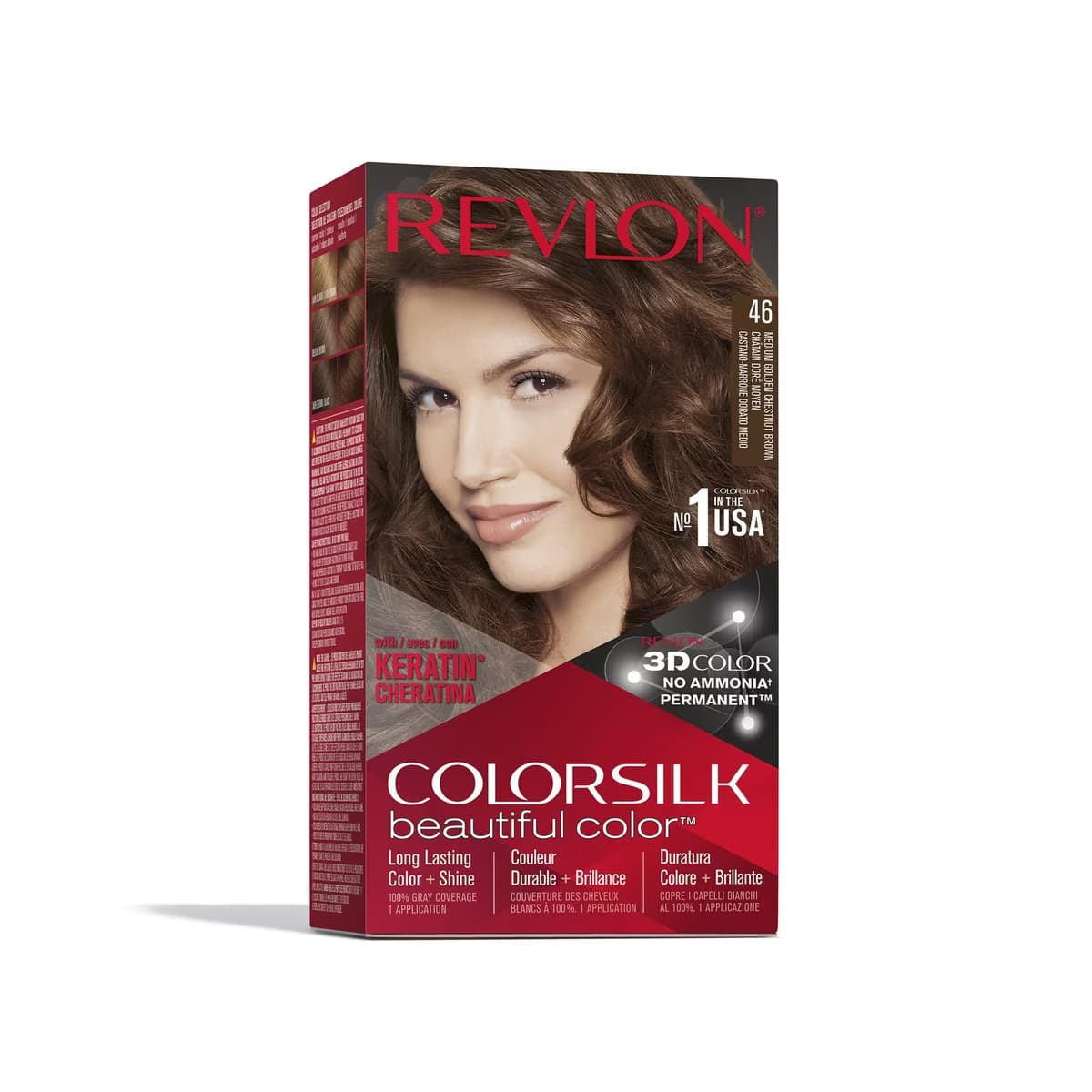 Revlon ColorSilk Beautiful Color Saç Boyası 46 Sıcak Kestane - Gratis