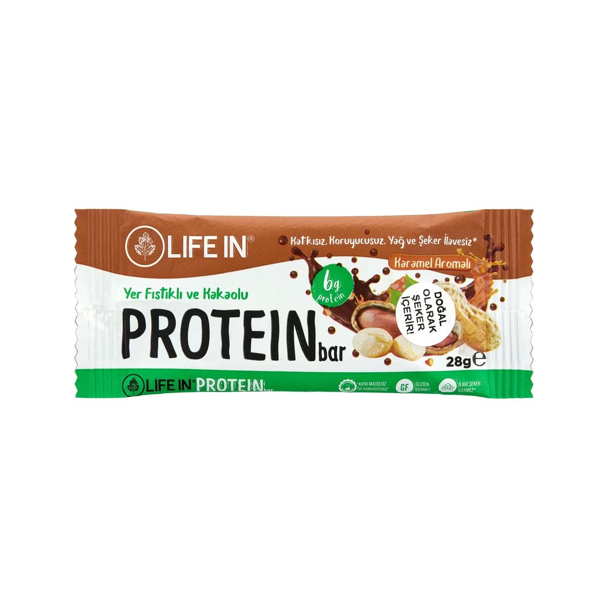 Life In Karamel Aromalı Protein Bar 28 gr - Gratis