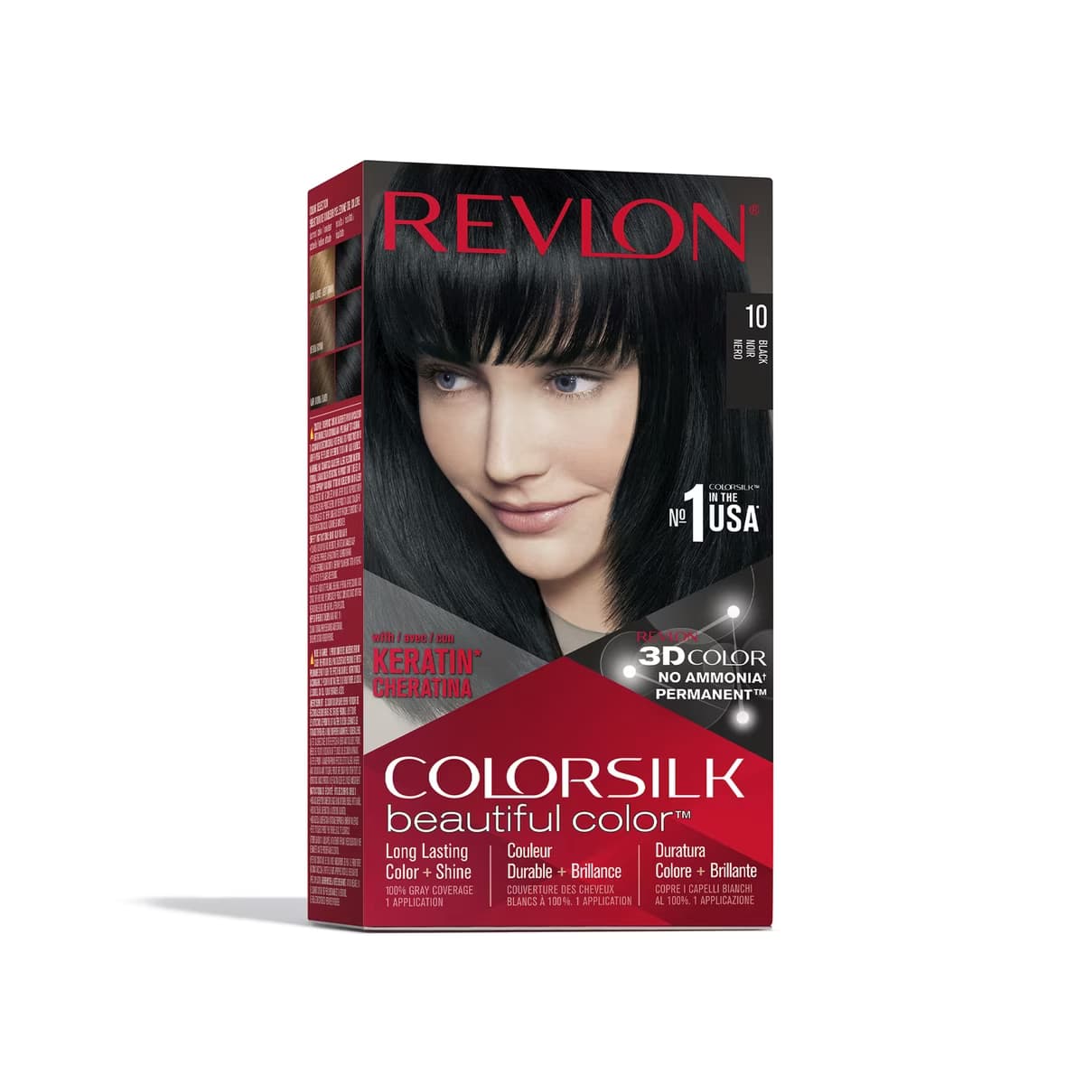 Revlon ColorSilk Beautiful Color Saç Boyası 10 Siyah - Gratis