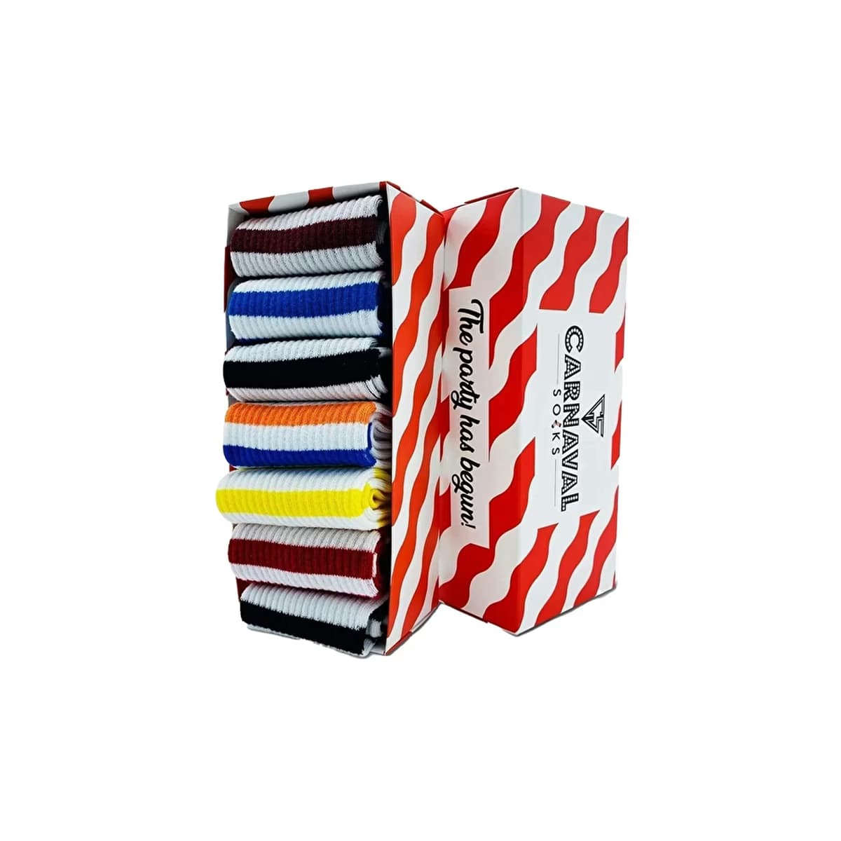 Carnaval Socks 7'li Çember Desenli Renkli Çorap Seti - Gratis