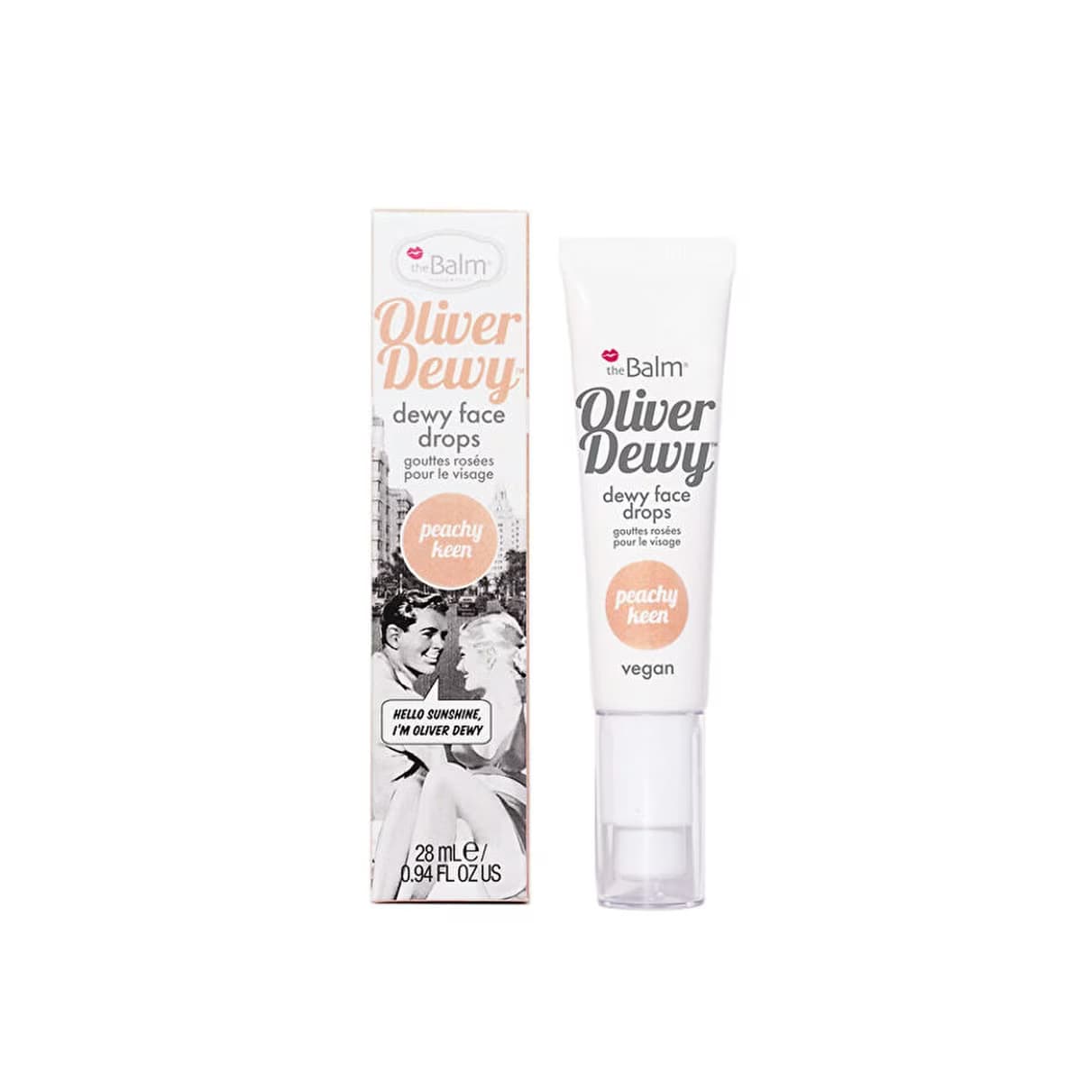 theBalm Oliver Dewy Face Drops Highlighter Peachy Keen - Gratis