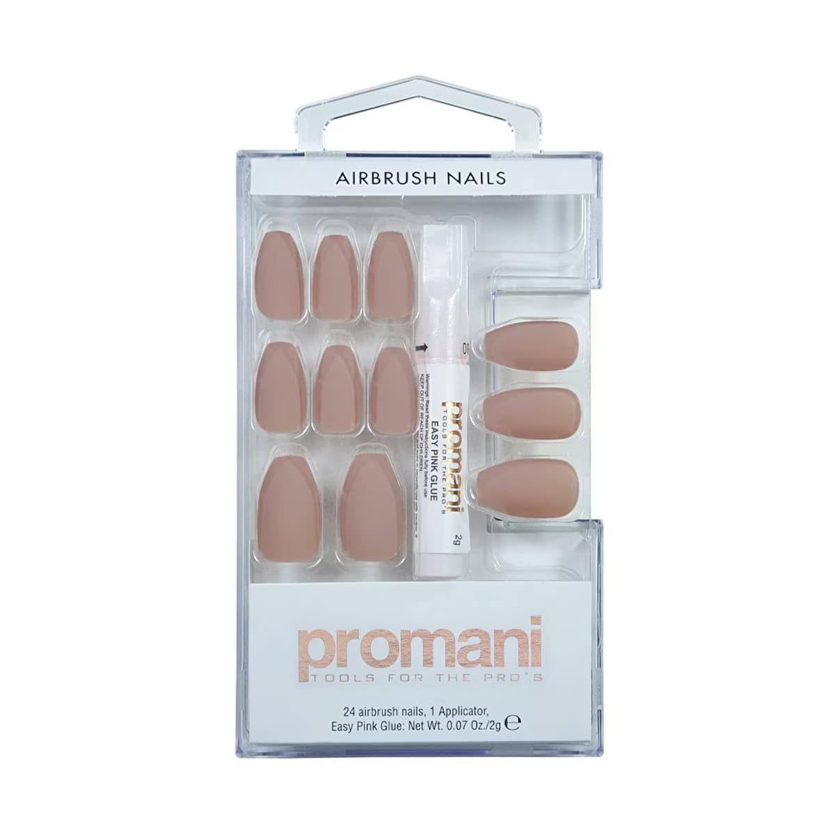 Promani Matte Takma Tırnak Kiti Bej 24'lü - Gratis