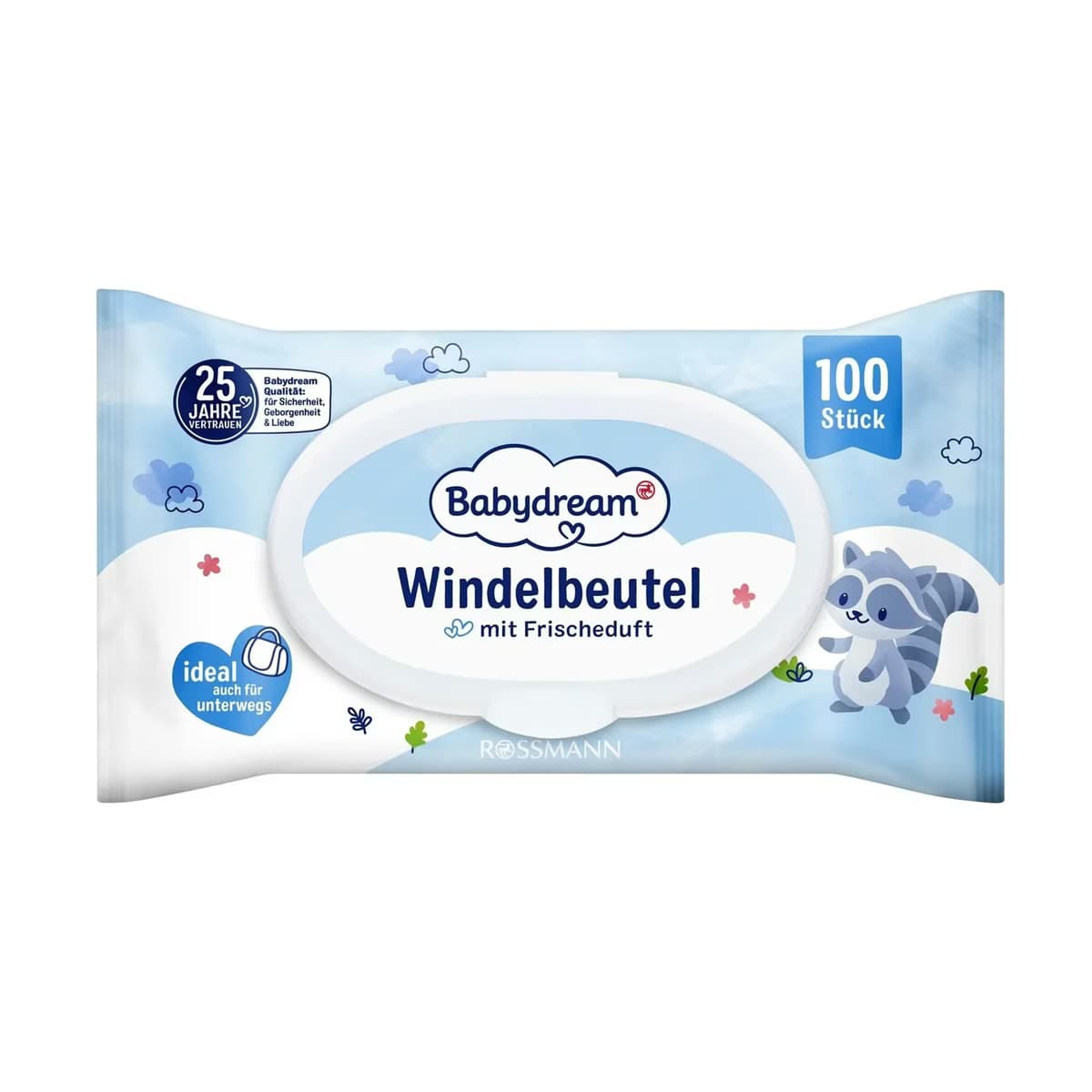 Babydream Kirli Bebek Bezi Çöp Torbası Pudra Kokulu 100'lü