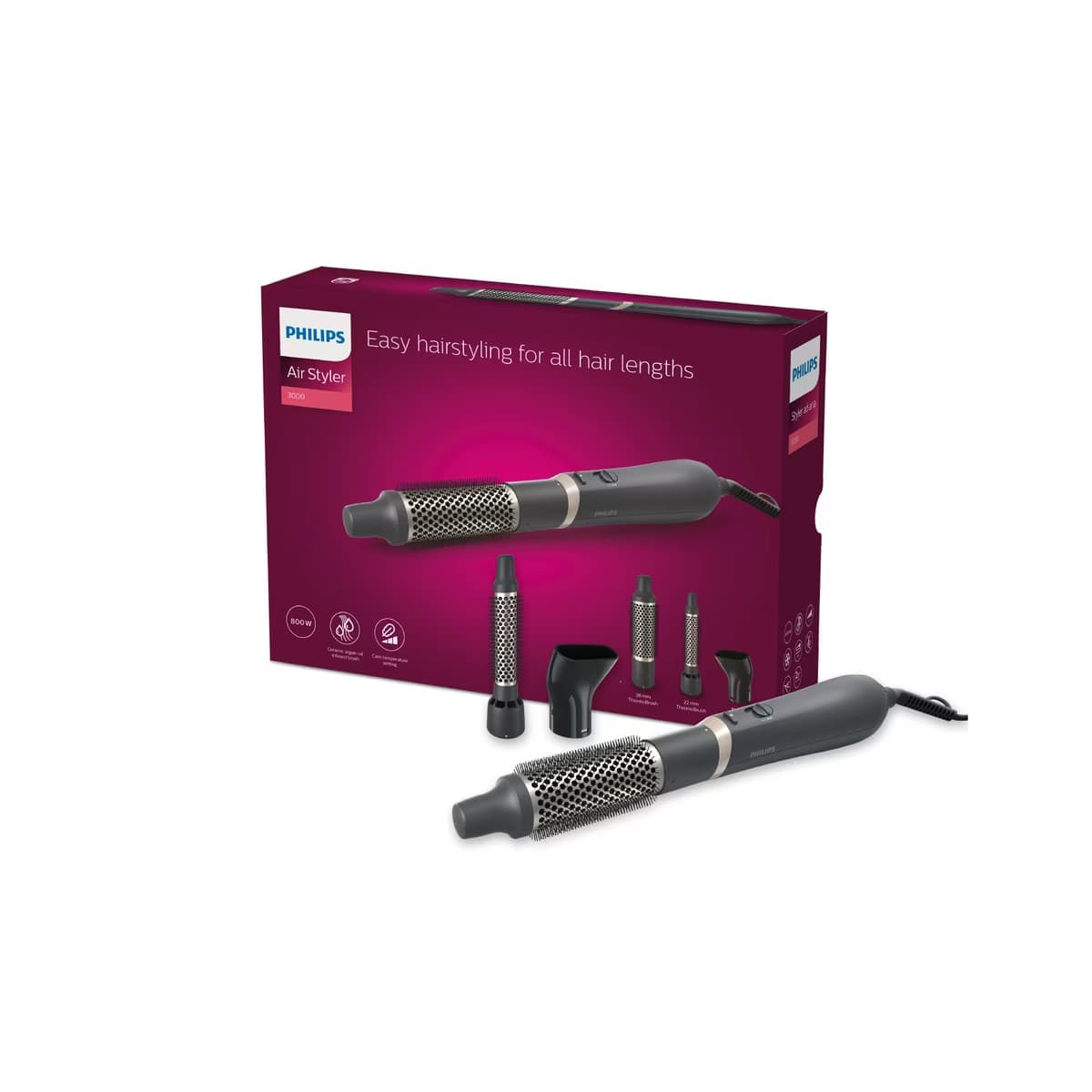 Philips Saç Şekillendirici Tarak BHA301/00 - Gratis