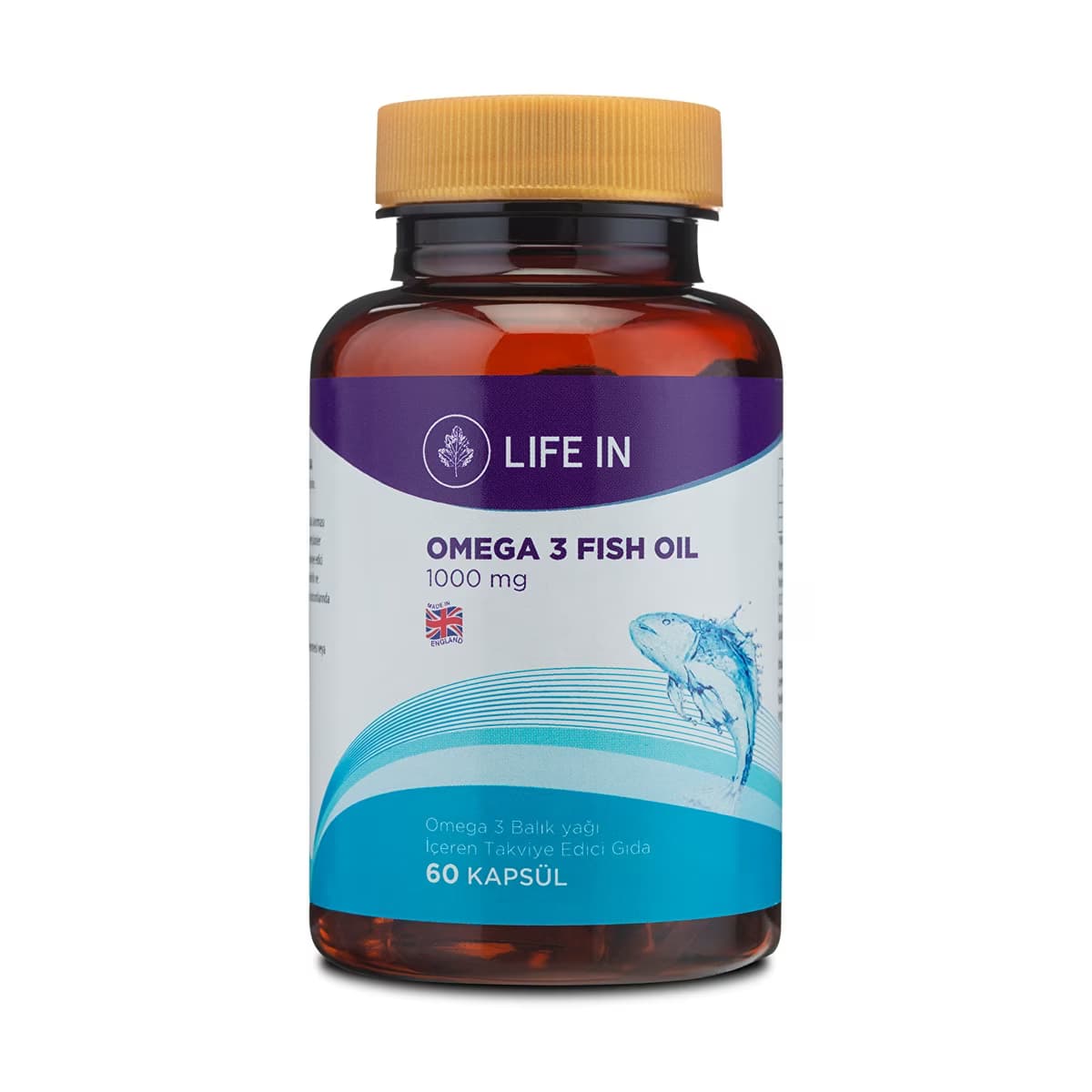 Life In Omega 3 Balık Yağı İçeren Takviye Edici Gıda 60 Kapsül 1000mg - Gratis