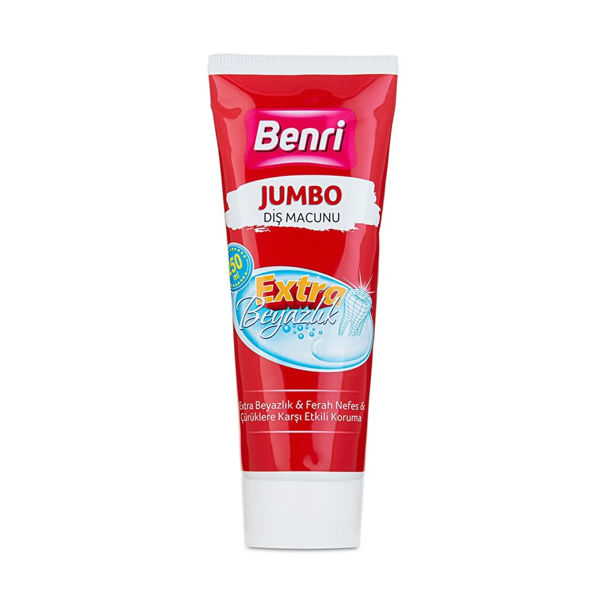 Benri Dental Jumbo Diş Macunu 250 ml - Gratis
