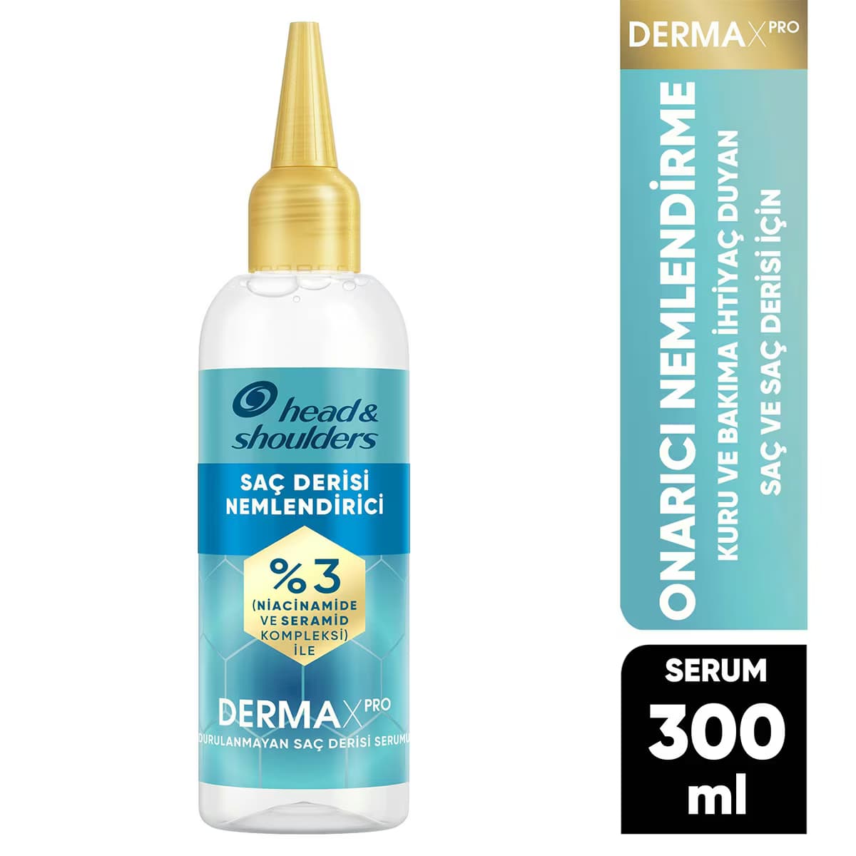 Head&Shoulders DermaXPRO Onarıcı Nemlendirme Saç Derisi Nemlendirici Durulanmayan Saç Derisi Serumu Niacinamide ve Seramid 145 ml