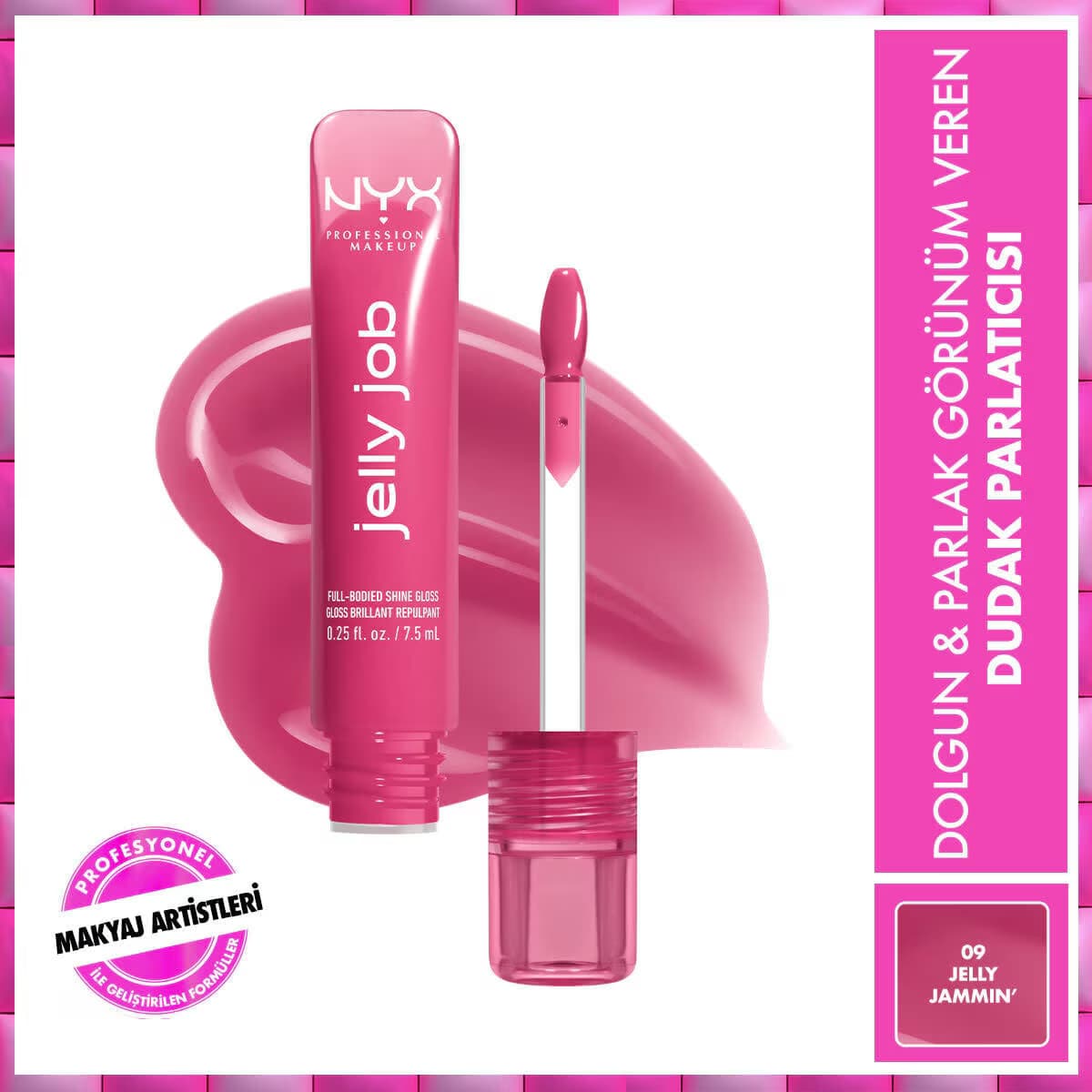 Nyx Professional Makeup Jelly Job Dudak Parlatıcısı Jelly Jammin