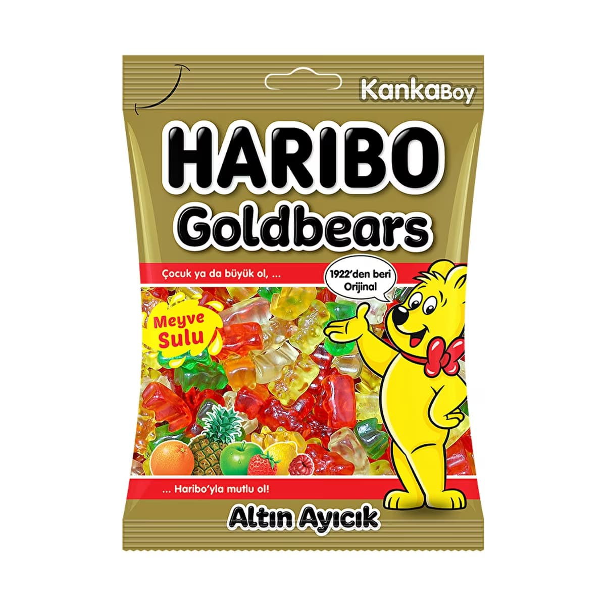 Haribo Altın Ayıcık Meyve Sulu Karışık Yumuşak Şeker 80 gr - Gratis