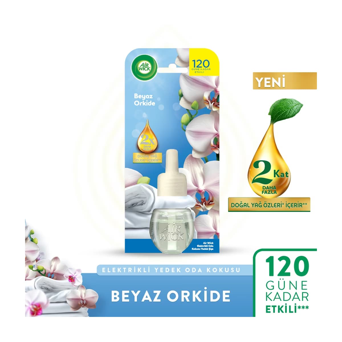 Air Wick Elektrikli Yedek Oda Kokusu Başlığı Beyaz Orkide - Gratis