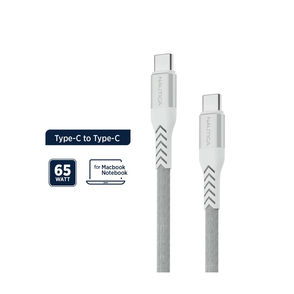 Nautica C400 Type-C Gri Şarj Kablosu - Gratis