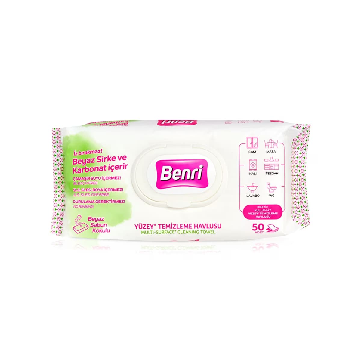Benri Yüzey Temizlik Havlusu 50'li - Gratis