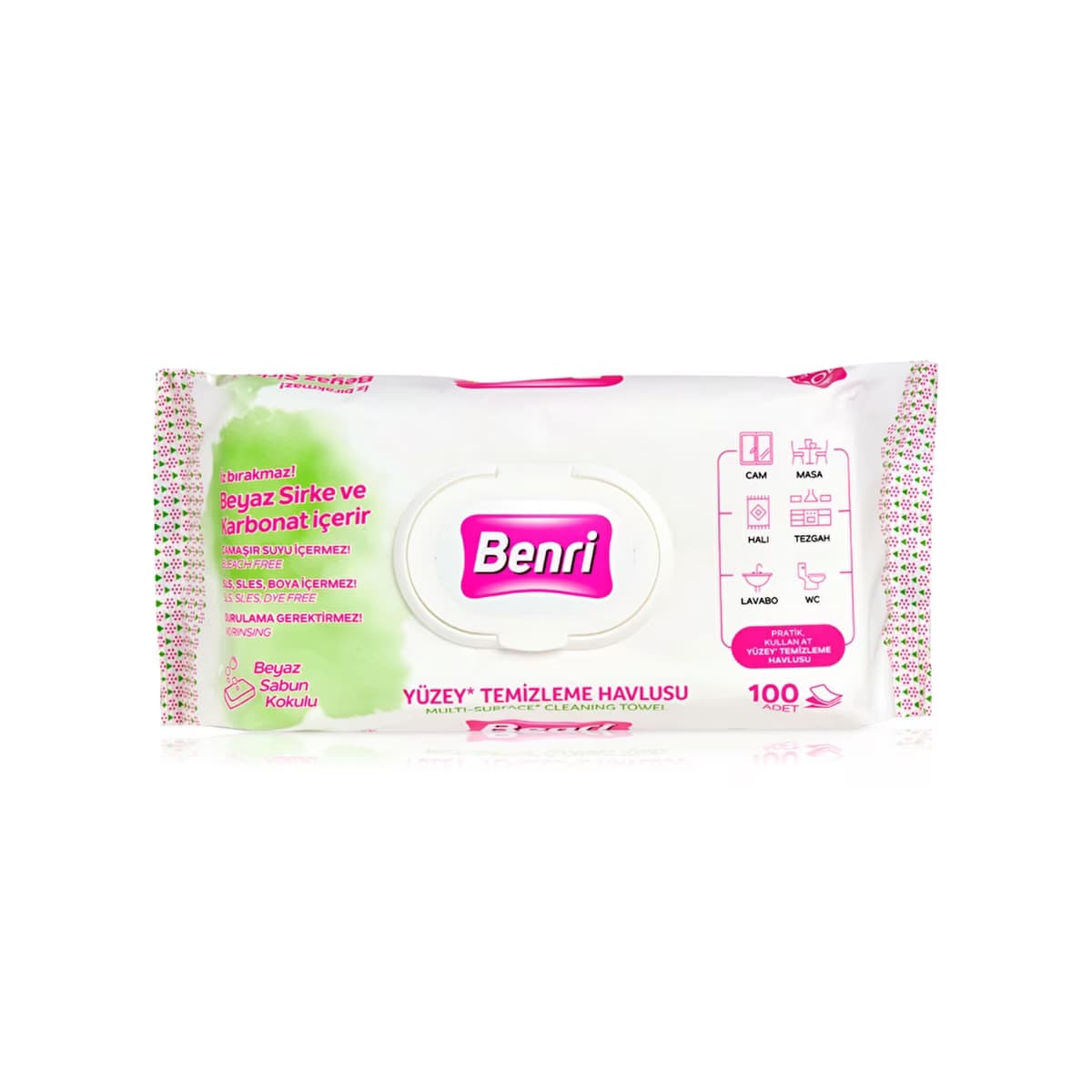 Benri Yüzey Temizlik Havlusu 100'lü - Gratis