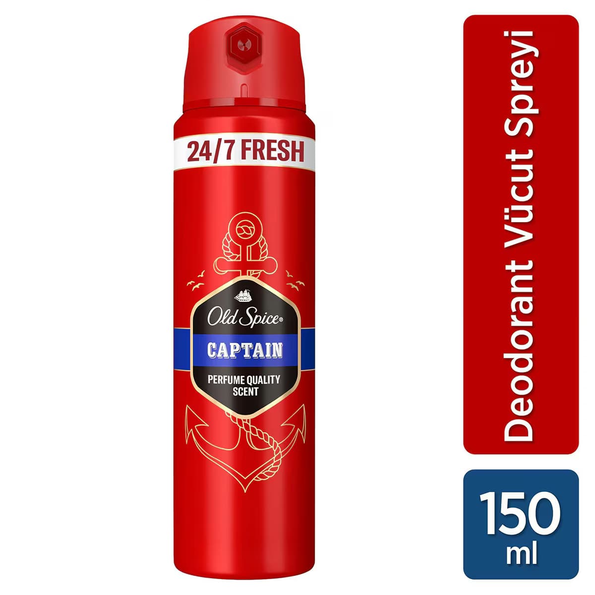 Old Spice Captain Erkekler İçin Sprey Vücut Deodorantı 150 ml