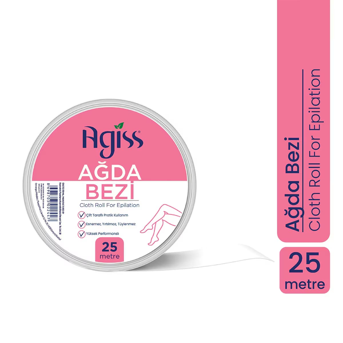 Agiss Ağda Bezi 25 mt. Rulo