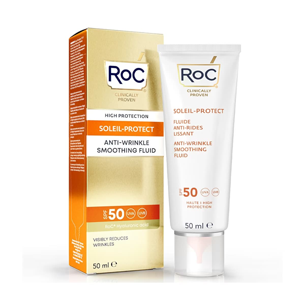 Roc Kırışık Karşıtı Likit Güneş Kremi SPF50+ 50 ml - Gratis