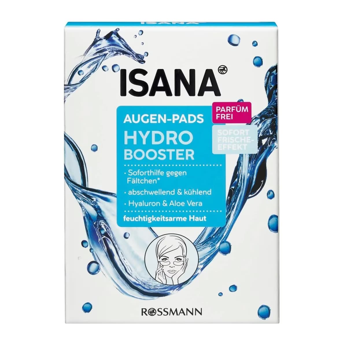 Isana Hydro Booster Göz Çevresi Bakım Pedi, Yoğun Nem Etkili 6x2'li