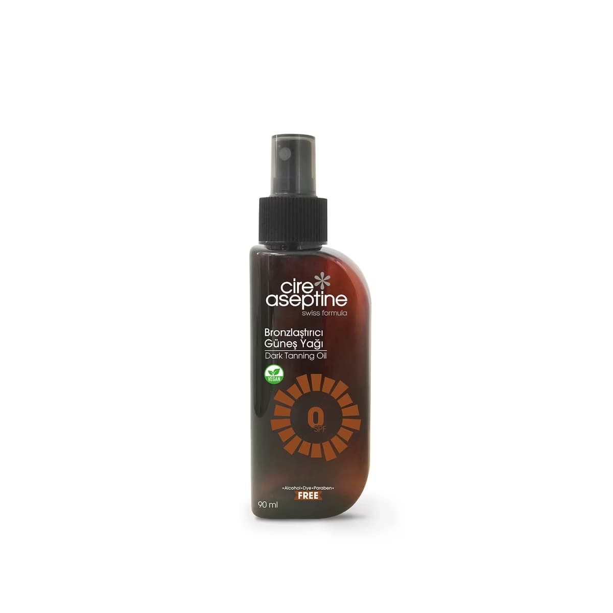 Cire Aseptine Bronzlaştırıcı Güneş Yağı 0SPF 90 ml - Gratis