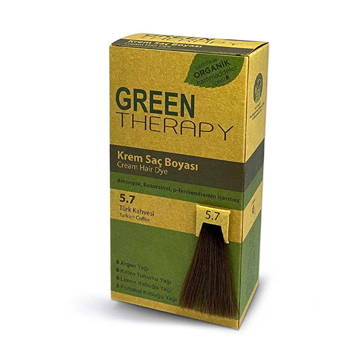 Green Therapy Krem Saç Boyası 5.7 Türk Kahvesi - Gratis