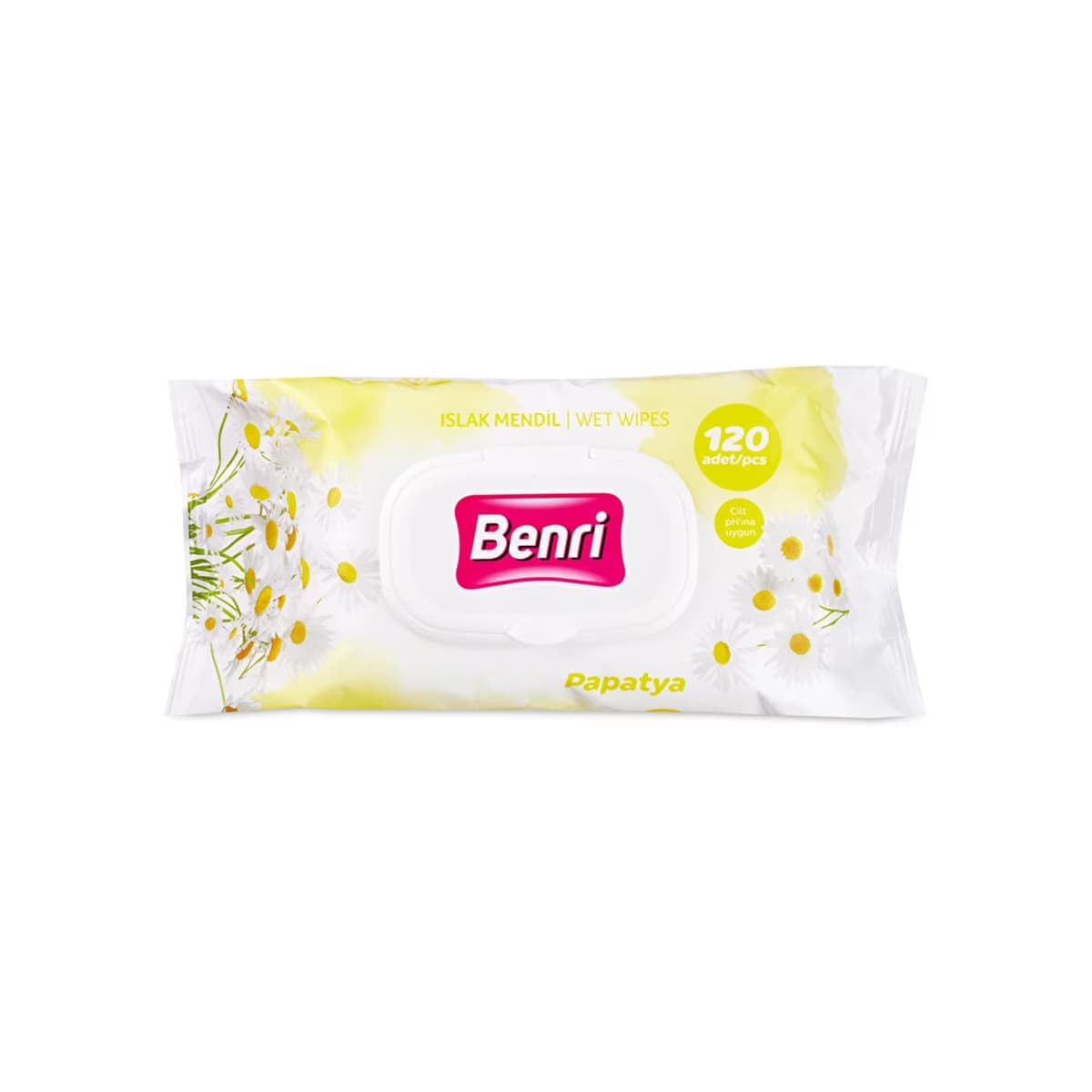 Benri Islak Mendil Papatya 120'li - Gratis