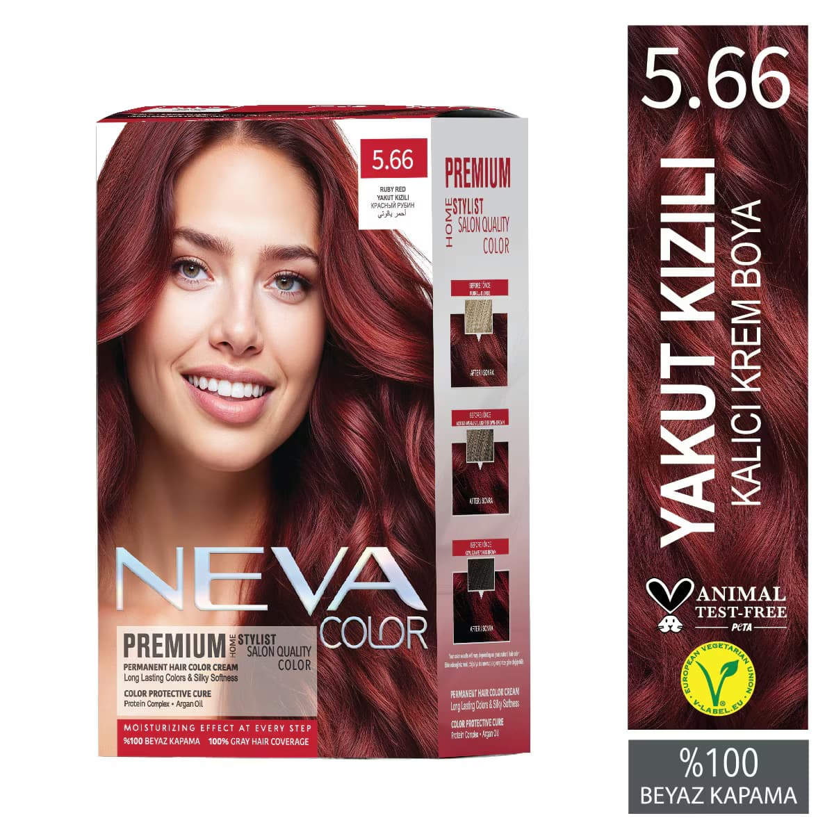 Neva Color Premium Saç Boyası Kızıl 5.66
