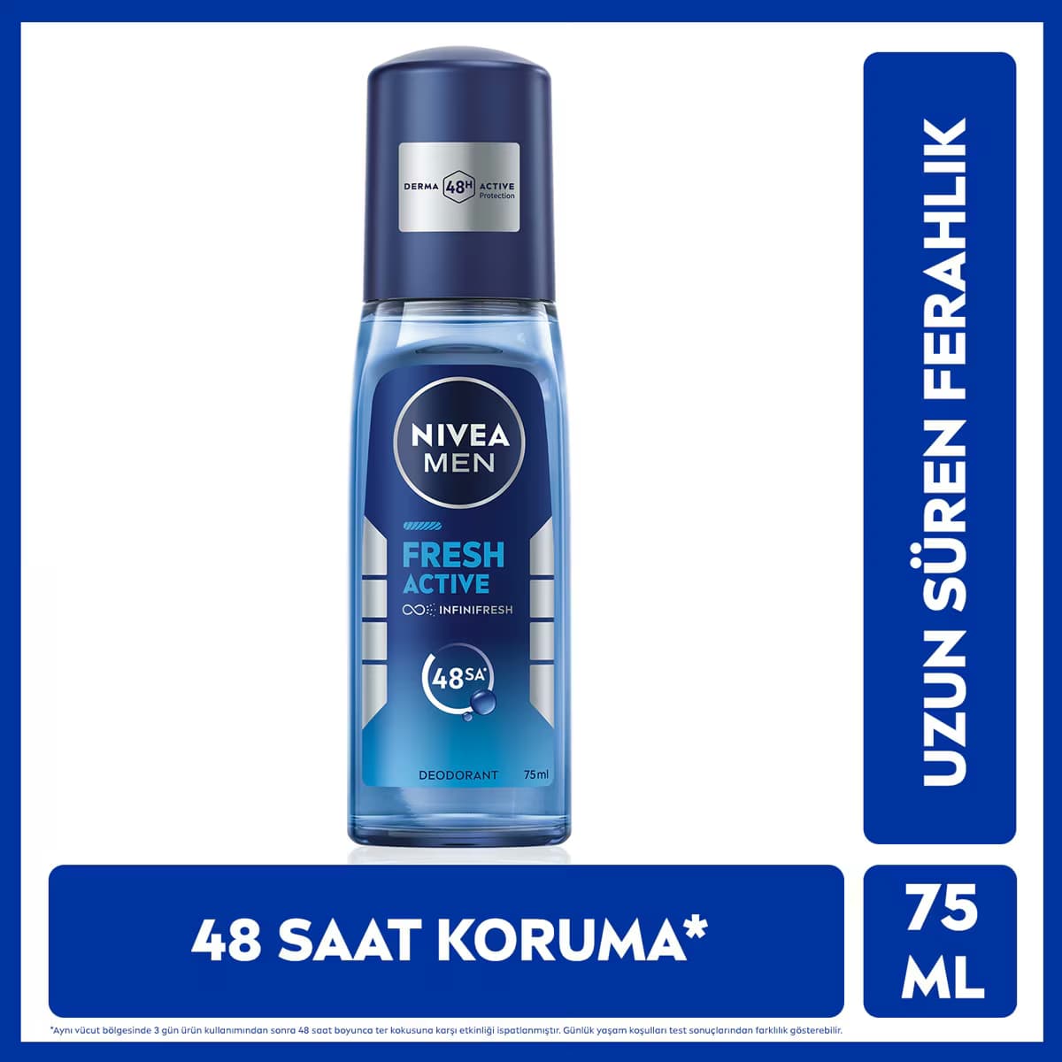 Nivea Men Erkek Pump Sprey Deodorant Fresh Active 75 ml 48 Saat Koruma