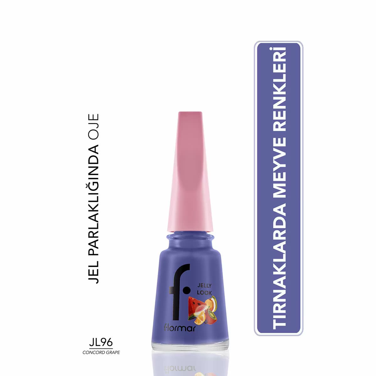 Flormar Jelly Look Oje No: Jl96 Concord Grape