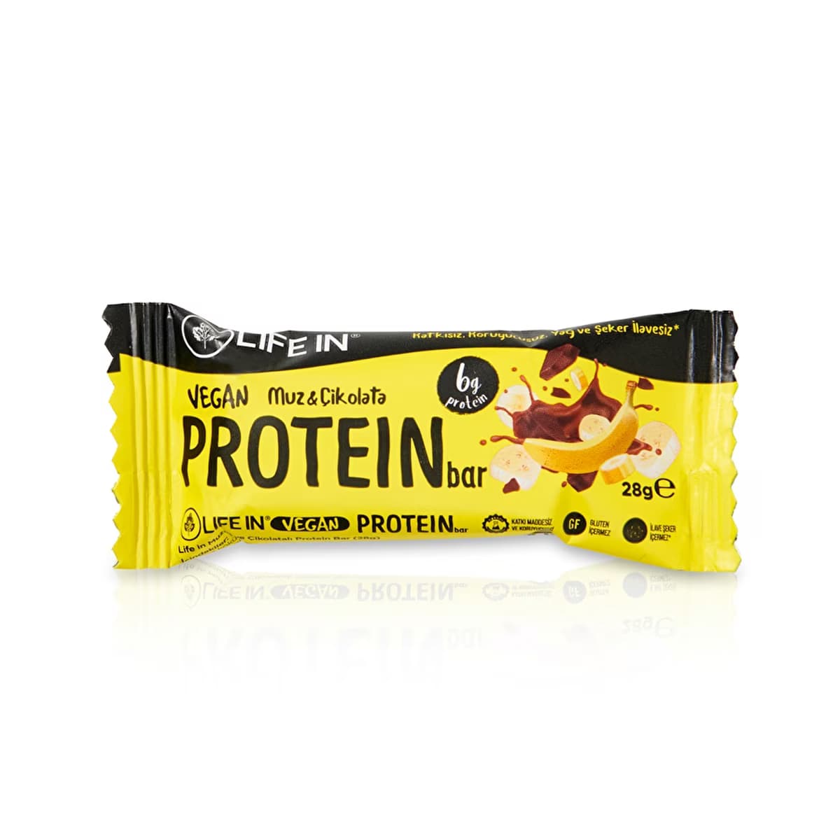 Life In Muz & Çikolata Protein Bar 28 gr - Gratis