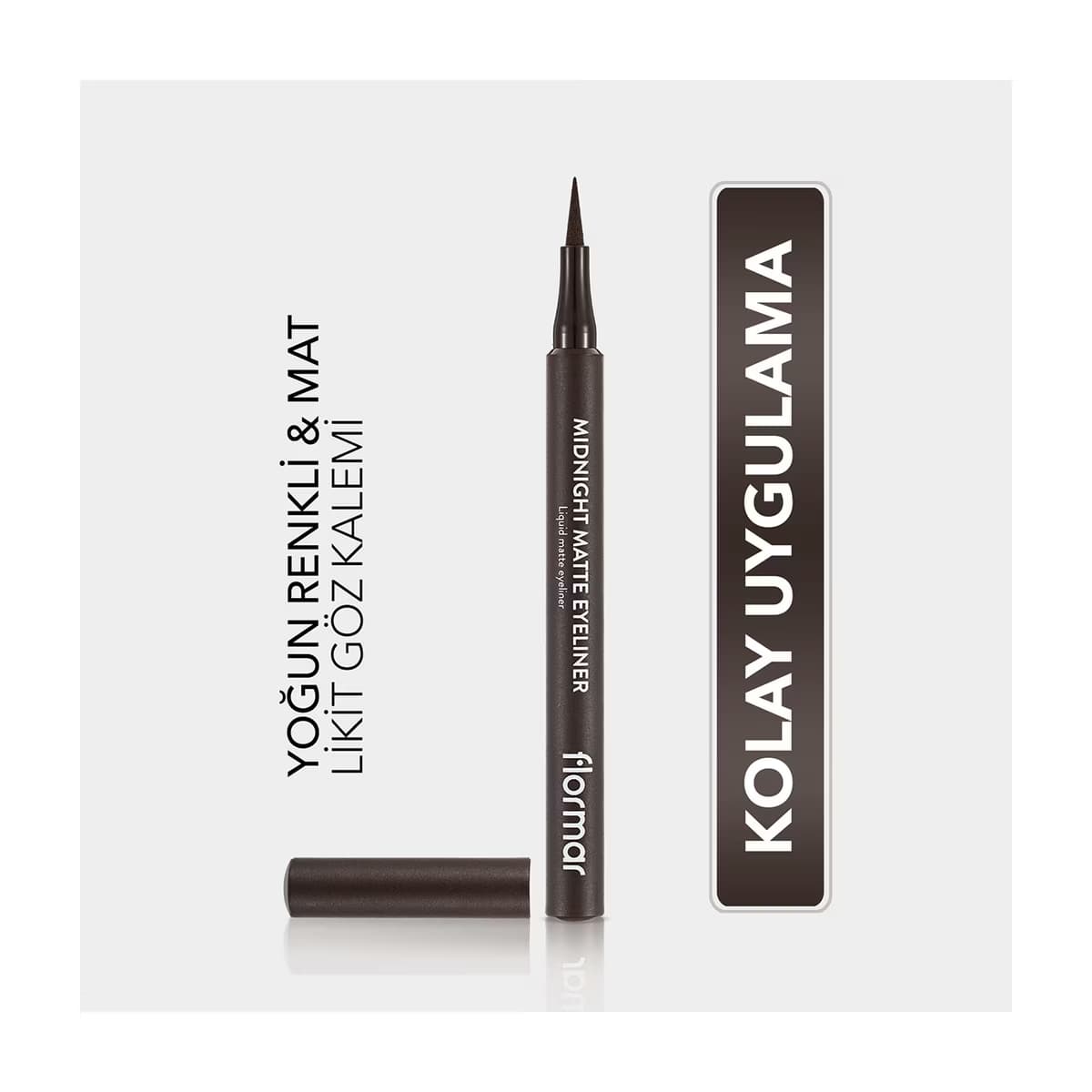 Flormar Midnight Matte Eyeliner 02 Brown - Gratis