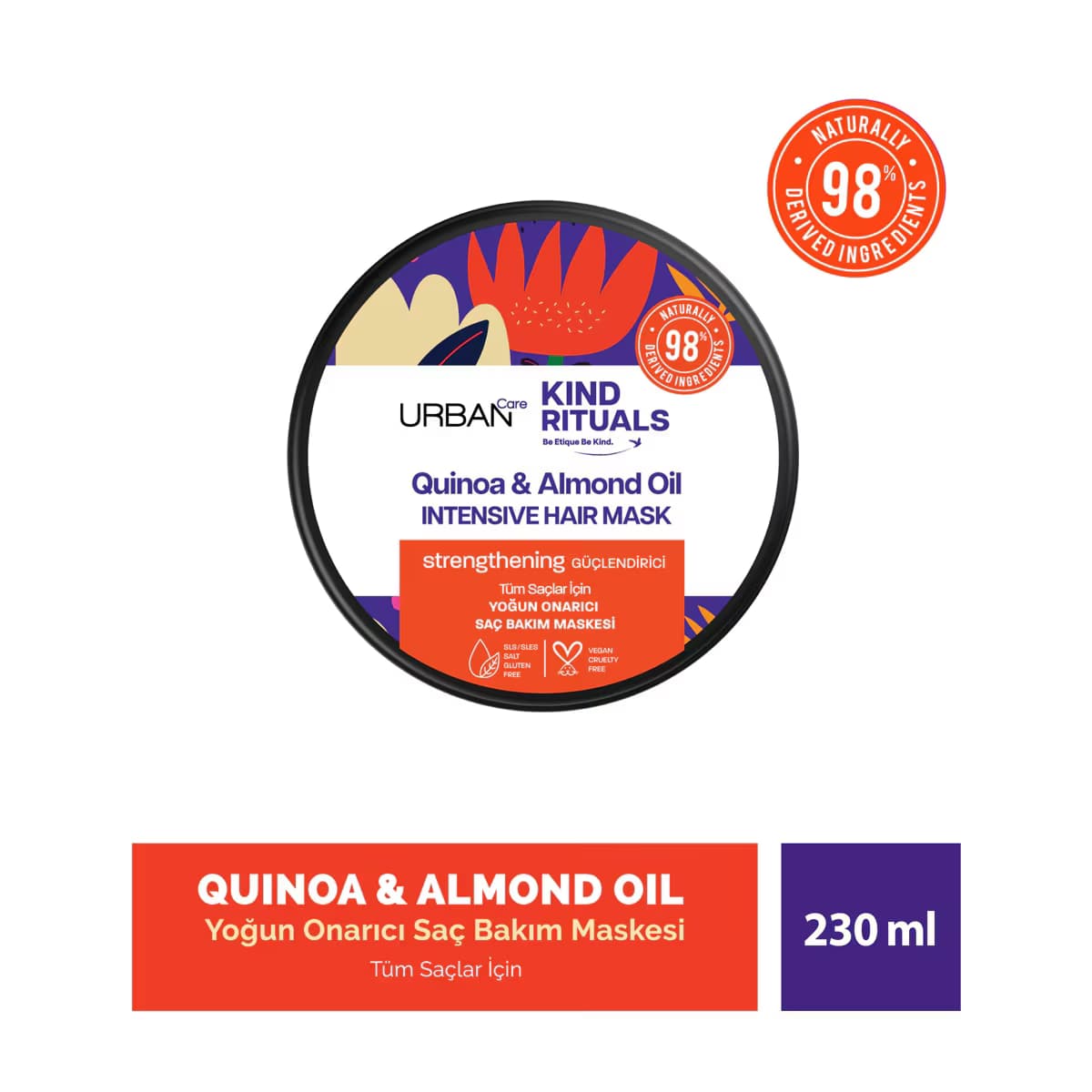 Urban Care Kind Rituals Saç Maskesi Kinoa&Almond 230 ml