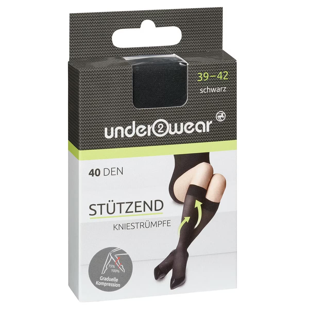 Underwear Diz Altı Çorap 40 den, Siyah 39/42 Numara