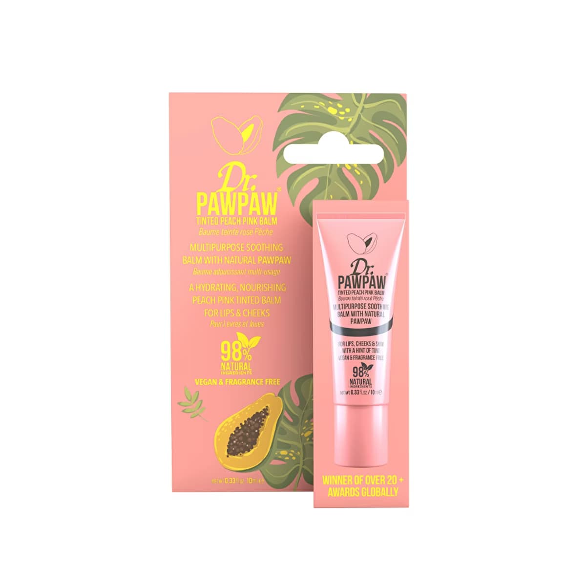 Dr. Pawpaw Tinted Peach Pink Balm 10 ml - Gratis