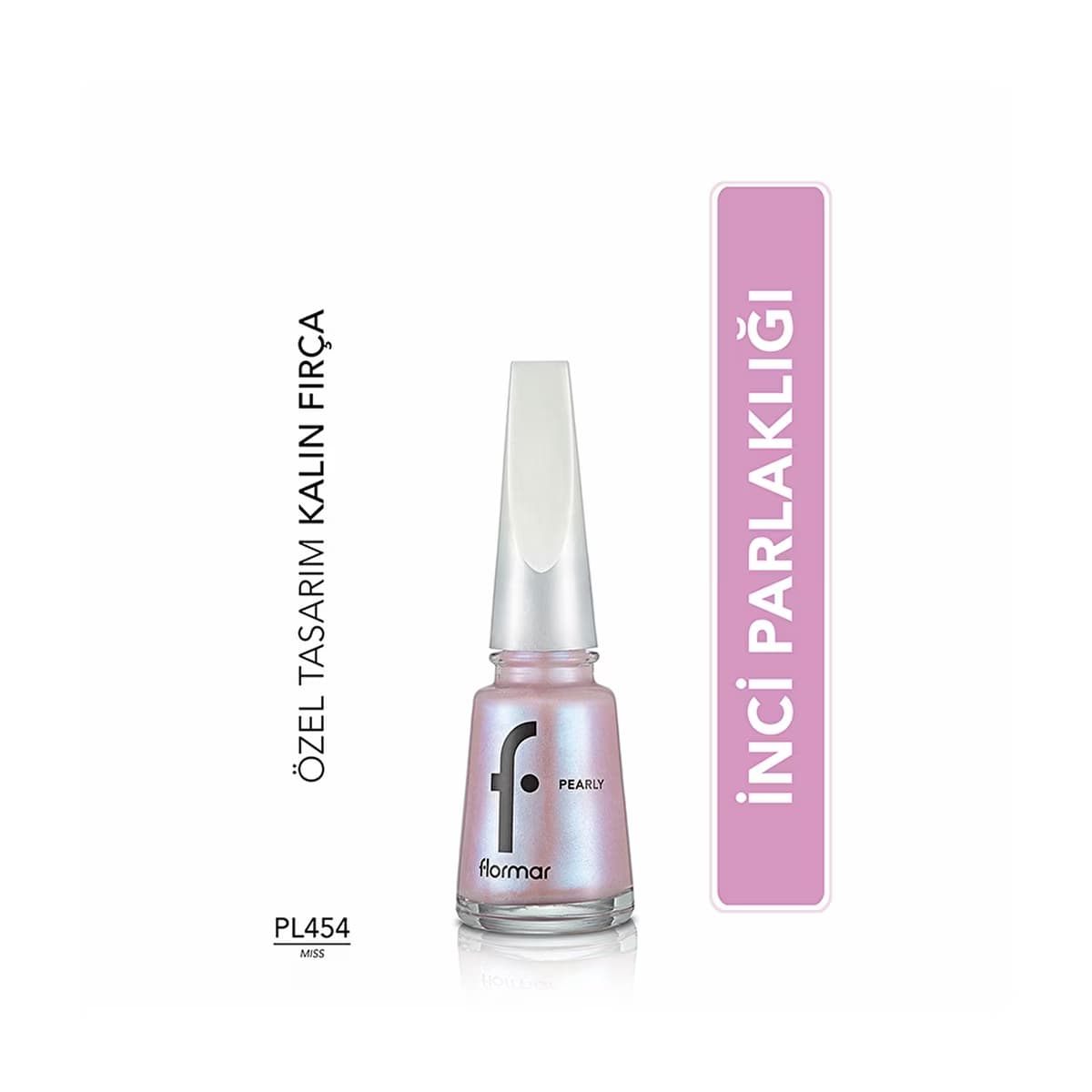 Flormar Pearly Yoğun Pigmentli ve Sedef Yansımalı Oje 454 Miss - Gratis