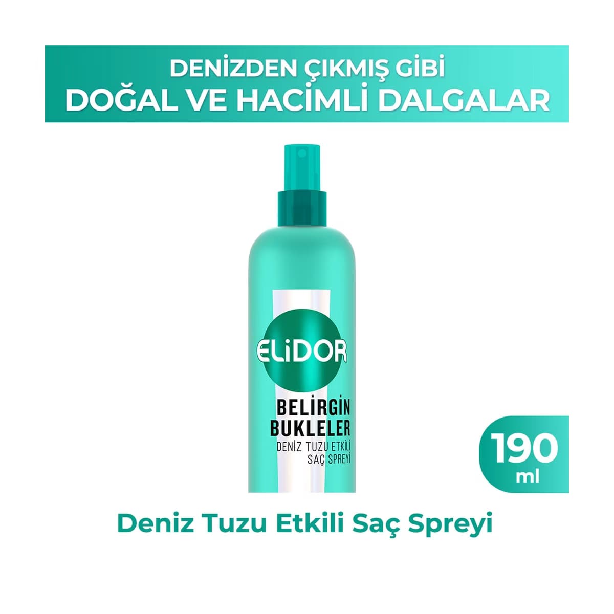 Elidor Belirgin Bukleler Deniz Tuzu Etkili Saç Spreyi 190 ml - Gratis