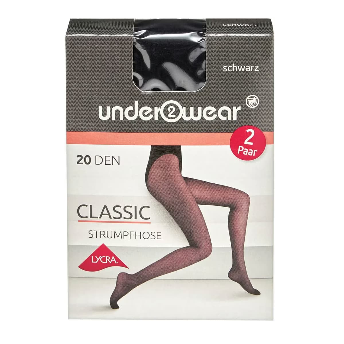 Underwear Likralı Külotlu İnce Çorap 20 den, Siyah 40/42 Beden