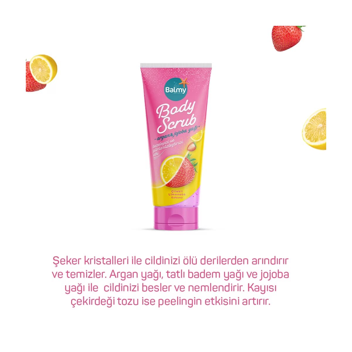 Balmy Vücut Peeling Çilekli Limonata 250 gr - Gratis