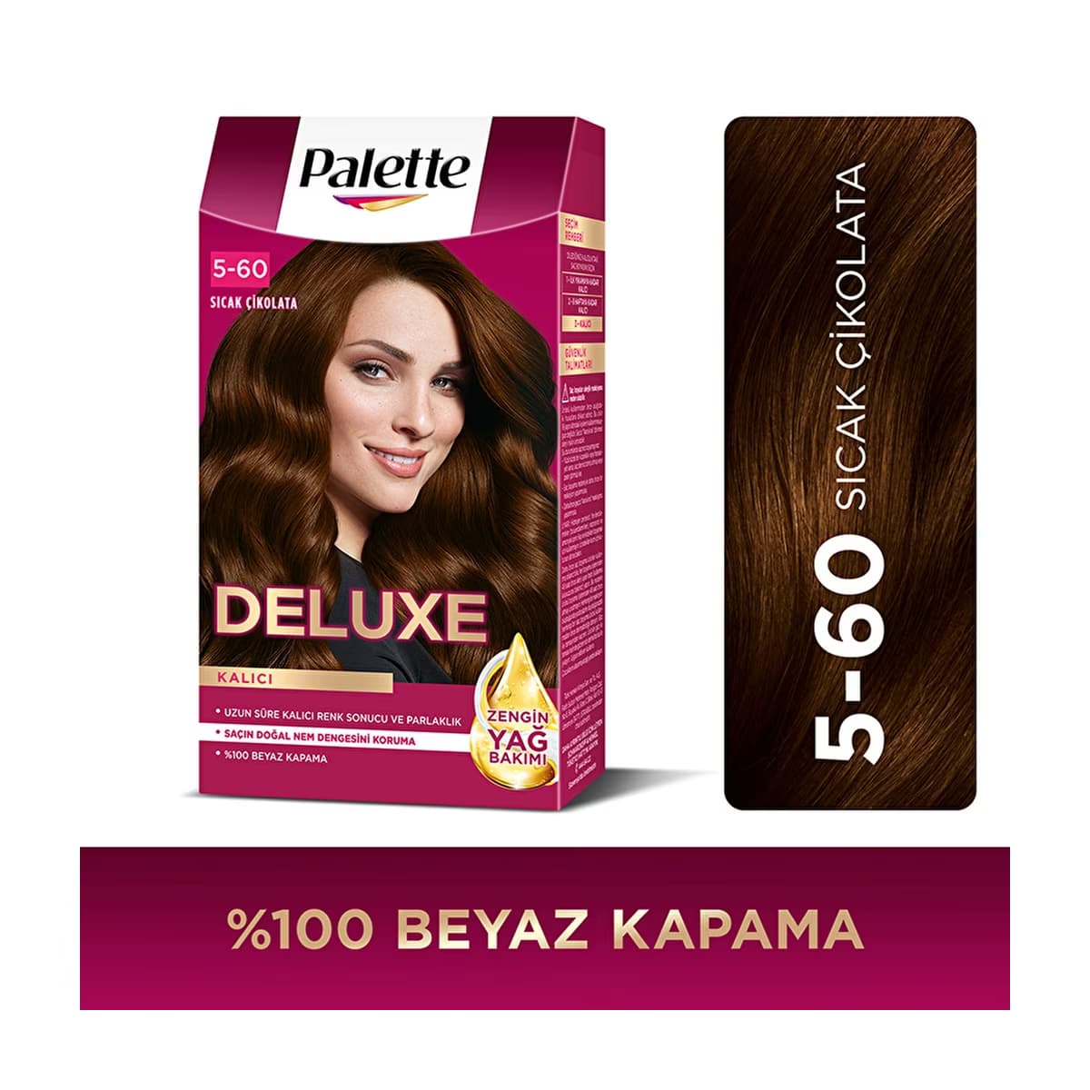 Palette Deluxe Saç Boyası 5-60 Sıcak Çikolata - Gratis