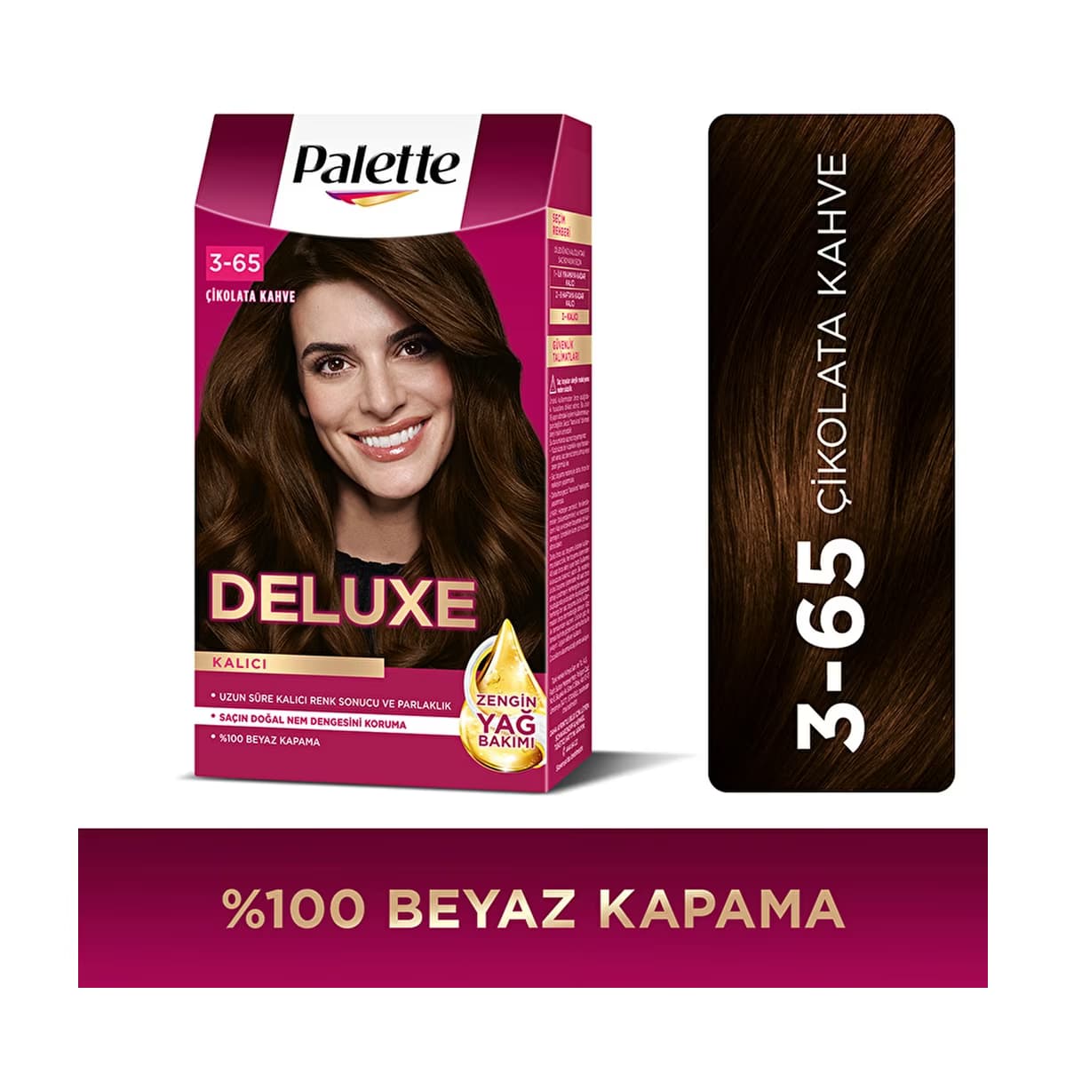 Palette Deluxe Saç Boyası 3-65 Çikolata Kahve - Gratis