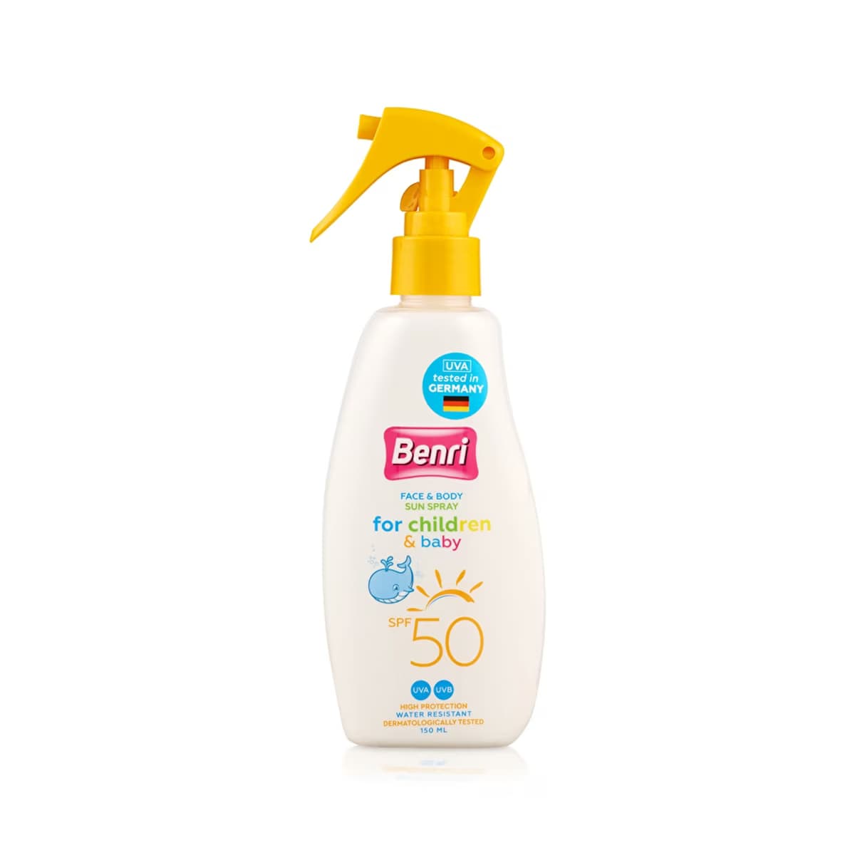 Benri Yüksek Korumalı Çocuk & Bebek Güneş Spreyi 50SPF 150 ml - Gratis