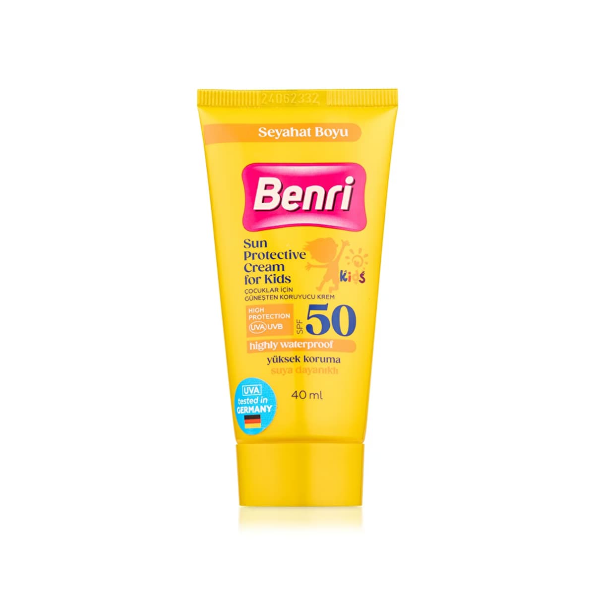 Benri Çocuklar İçin Güneşten Koruyucu Krem SPF50 40 ml - Gratis