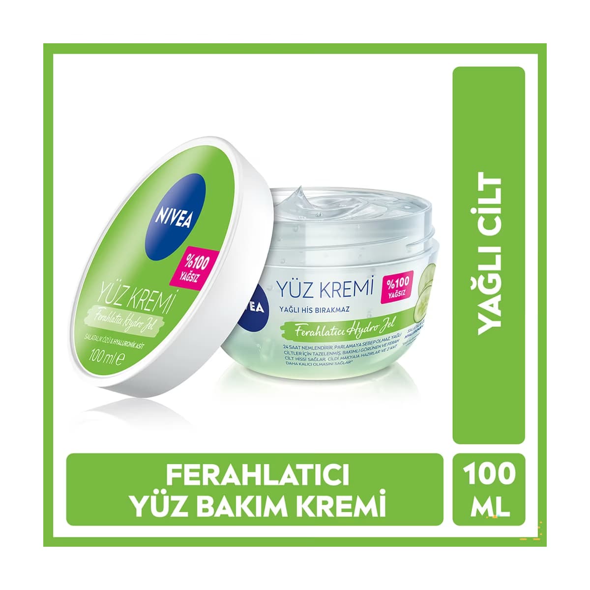 Nivea Ferahlatıcı Hydro Jel Hyaluronik Asit Yüz Bakım Kremi 100 ml - Gratis