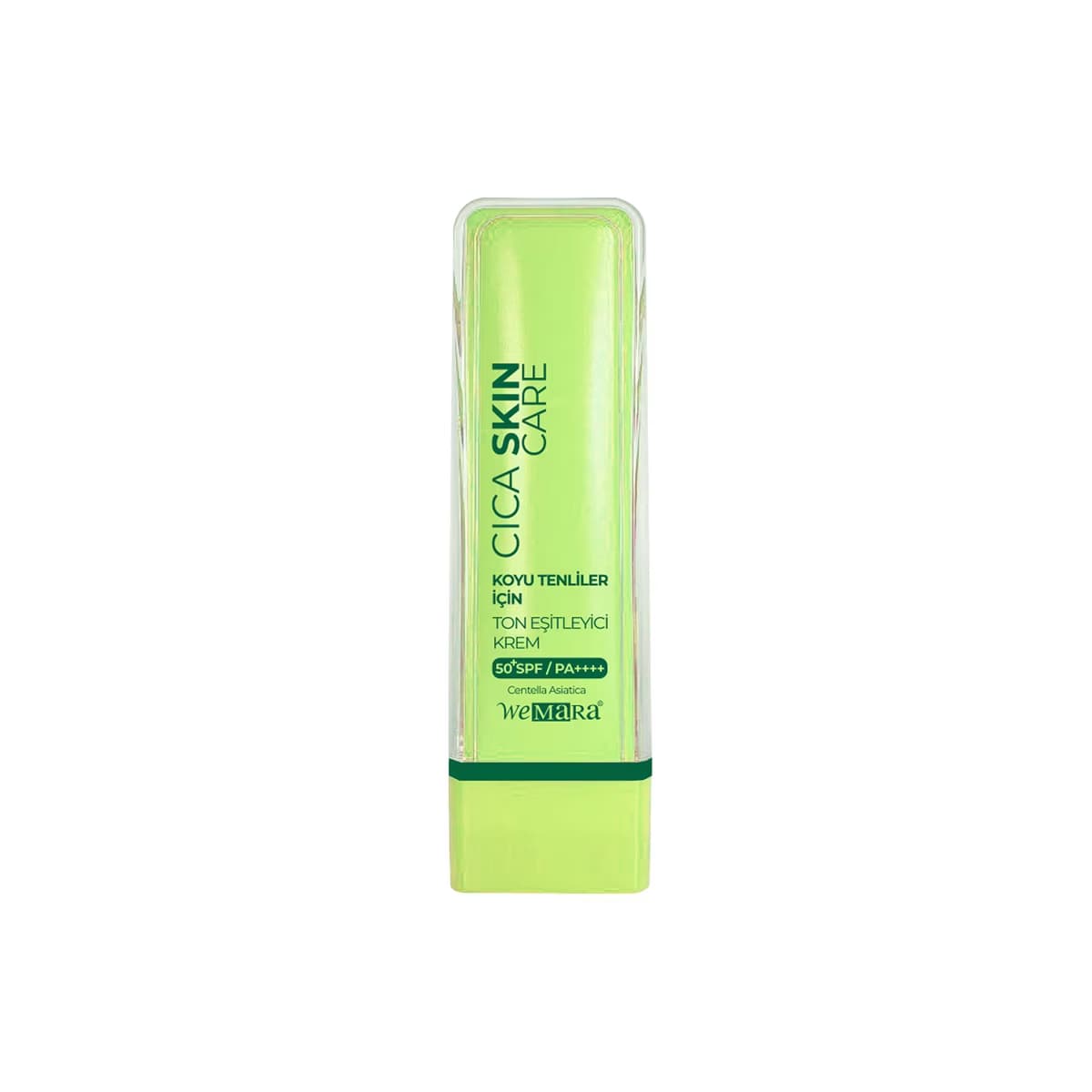 WeMara Ton Eşitleyici 50+SPF Güneş Koruyucu Yüz Kremi Koyu Tenliler İçin 50 ml - Gratis