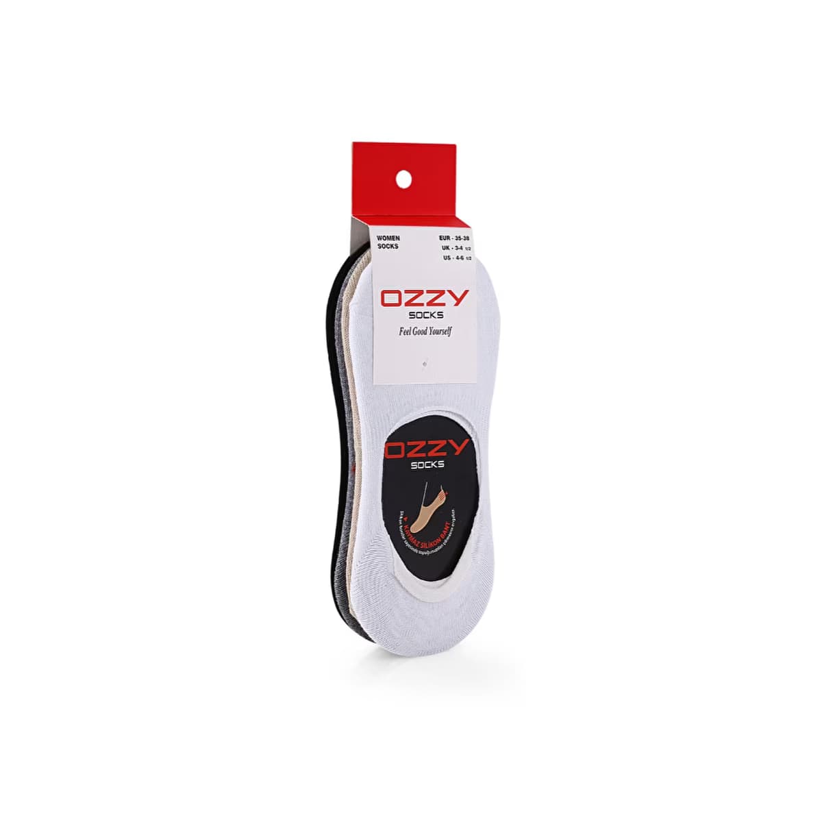 Ozzy Socks Kadın 12'li Dikişsiz Babet Çorap 35/38 - Gratis