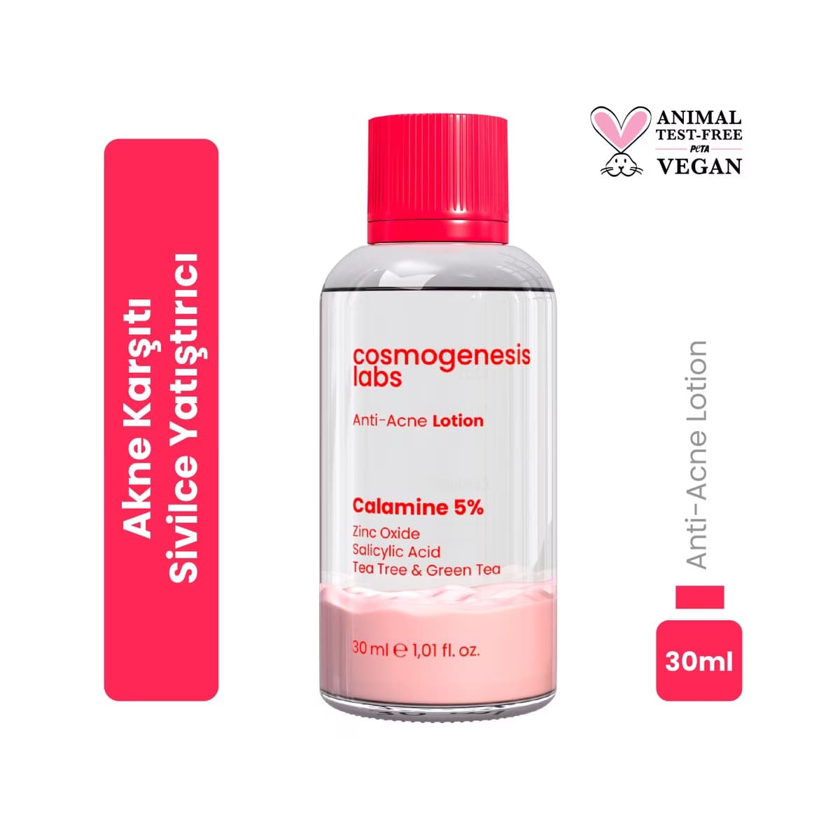 Cosmogenesis Labs Akne Karşıtı Losyon 30 ml - Gratis