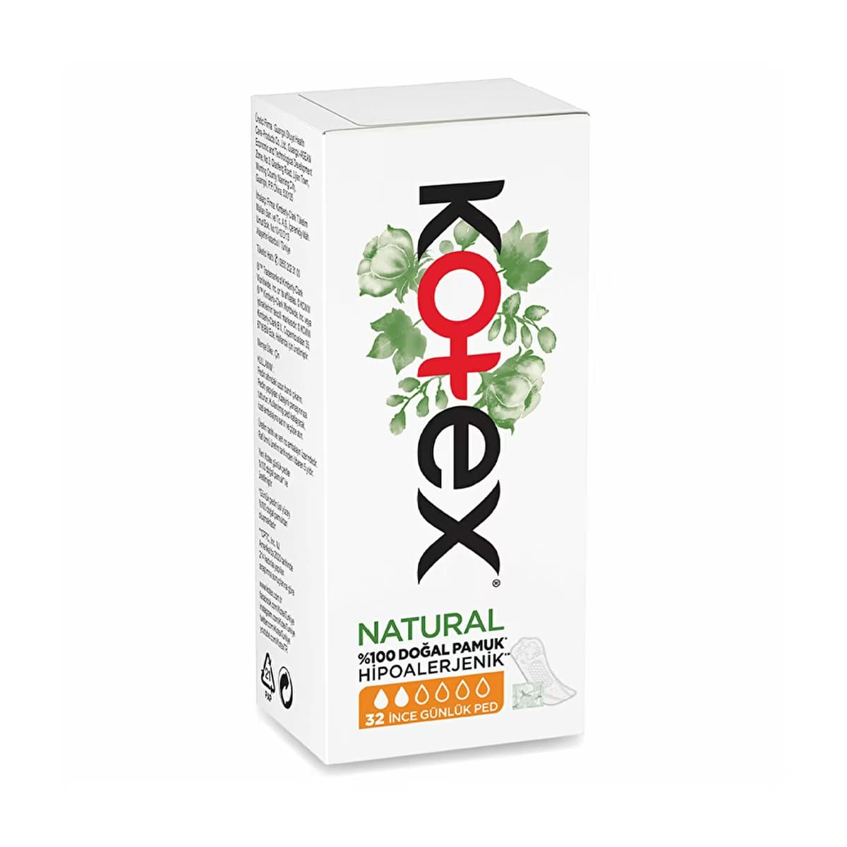 Kotex Natural İnce Günlük Ped 32'li - Gratis